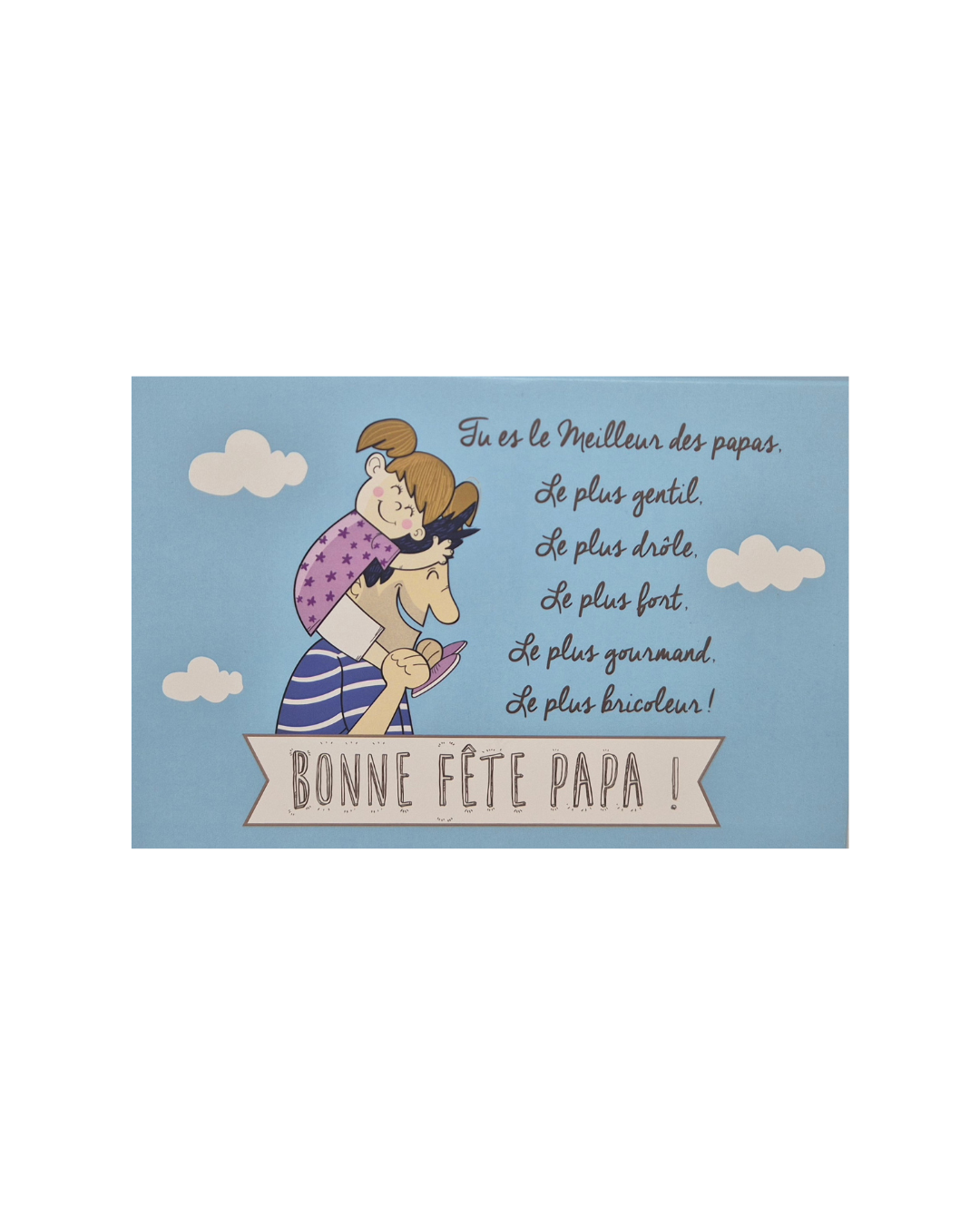 Bonne fête Papa "Bleu" 180 grammes assortis Lait