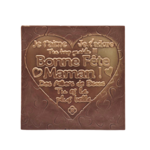 Tablette « Bonne Fête Maman » en chocolat au Lait